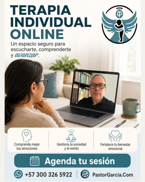 ¿Sientes que necesitas un espacio para ti? Encuentra tu equilibrio y avanza con la Terapia Individual Online guiada por el Pastor García. Un espacio seguro para escucharte, comprenderte y crecer.

En cada sesión podrás:
🧠 Comprender mejor tus emociones.
😌 Gestionar la ansiedad y el estrés.
❤️ Fortalecer tu bienestar emocional.

📲 ¡Agenda tu sesión hoy y comienza tu camino al cambio!

Escríbenos al WhatsApp: +57 300 326 5922

Visita nuestra web: PastorGarcia.Com
#TerapiaIndividual #TerapiaOnline #SaludMental #BienestarEmocional #Psicologia #CrecimientoPersonal #GestionDeEmociones #Ansiedad #Estres #Autoestima #Autoconocimiento #ProcesoPersonal #pastorgarciaterapeuta #PsicologoOnline