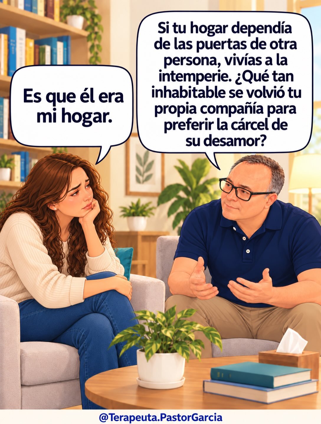 💔🏠 CUANDO ALGUIEN SE CONVIERTE EN TU HOGAR, SU AUSENCIA PUEDE HACERTE SENTIR SIN REFUGIO.

¿Alguna vez has sentido que, sin esa persona, tu vida pierde sentido?

A veces nos aferramos tanto a una relación que olvidamos algo fundamental: antes de encontrar un hogar en alguien más, necesitamos aprender a sentirnos en paz con nosotros mismos. ❤️

🧠 El miedo al abandono, las heridas de la infancia y la dependencia emocional pueden llevarnos a permanecer en relaciones que nos hacen sufrir, simplemente porque nos aterra la soledad.

Pero recuerda:

✨ Amar no significa depender.

✨ Extrañar no significa tener que regresar.

✨ Estar solo no significa estar vacío.

✨ Que alguien se marche no significa que hayas perdido tu valor.

🌱 No conviertas a otra persona en el único lugar donde puedes sentirte amado y seguro.

Mereces construir un hogar emocional dentro de ti, donde habiten tu autoestima, tu dignidad y tu tranquilidad.

❤️ Porque el amor más importante que necesitas recuperar también es el tuyo.

👨🏻‍⚕️ ¿Te cuesta soltar una relación? ¿Sientes miedo de estar solo o de que te abandonen?

La psicoterapia puede ayudarte a comprender tus heridas emocionales y construir relaciones más saludables.

📲 ¡DA EL PRIMER PASO HACIA TU BIENESTAR EMOCIONAL!

Agenda tu sesión de psicoterapia online desde el enlace de mi perfil. 🔗

👨🏻‍⚕️ Pastor García | Psicoterapeuta

💬 Cuéntame en los comentarios: ¿Crees que es posible amar profundamente a alguien sin depender emocionalmente de esa persona?

📌 Guarda este mensaje y compártelo con alguien que necesite recordar que también puede ser su propio hogar.

#DependenciaEmocional #AmorPropio #HeridasEmocionales #MiedoAlAbandono #Autoestima #relacionesdepareja #pastorgarciaterapeuta #terapiadepareja❤️